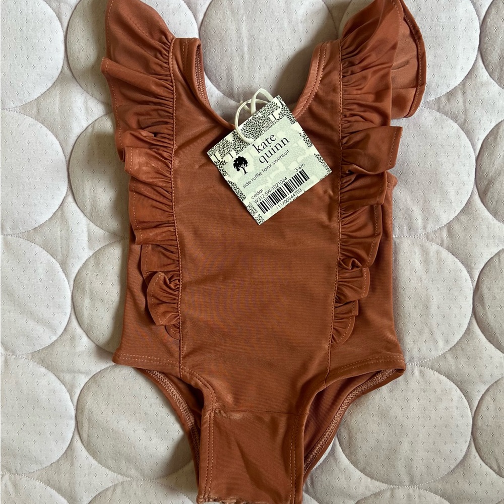 Kate Quinn Ruffle Swimsuit - Cedar - Picture 3 of 4
